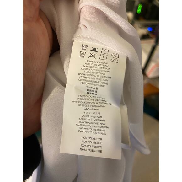 MICHAEL Kors Womens Blouse Size Small White Sheer Quarter Zip NEW - Picture 11 of 11